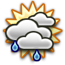 Partly cloudy Chance Rain Showers