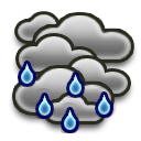 Cloudy Heavy rain